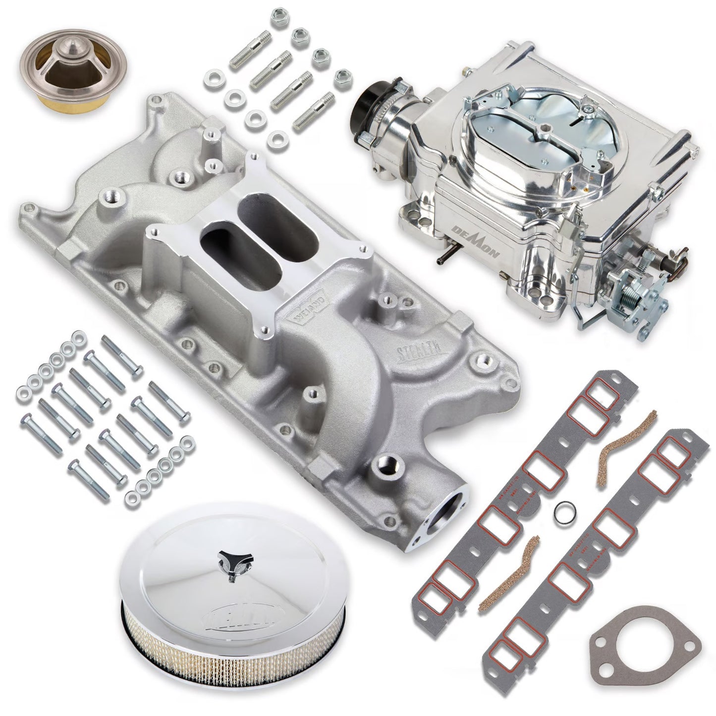 CARBURETOR & MANIFOLD KIT,625,SBF,HOLLEY STREET DEMON