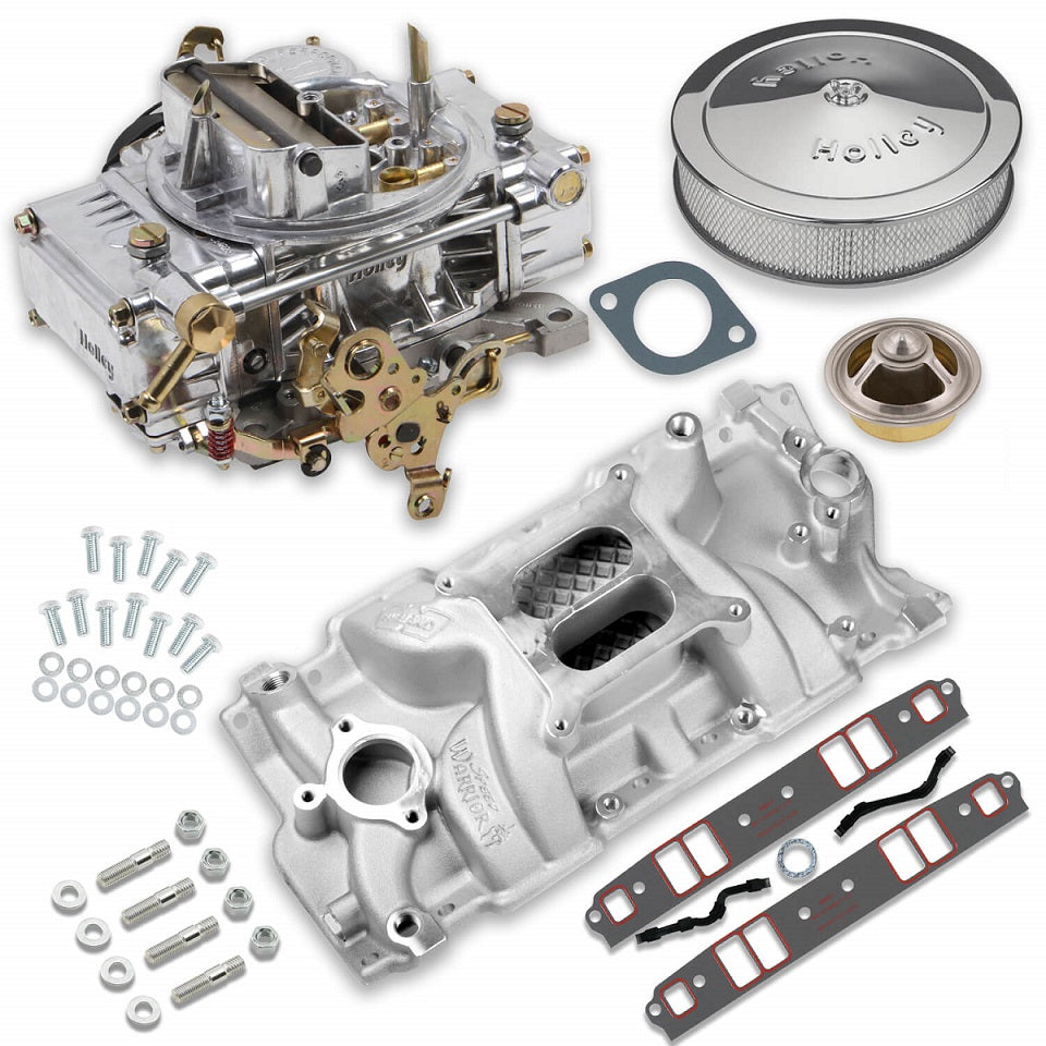 CARBURETOR & MANIFOLD KIT,750,SBC,HOLLEY CLASSIC,SPEED WARRIOR