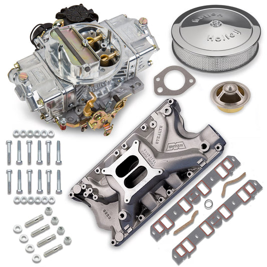 CARBURETOR & MANIFOLD KIT,670,FORD 351W,HOLLEY STREET AVENGER