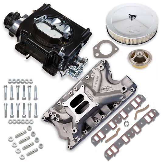 CARBURETOR & MANIFOLD KIT,750,FORD 351W,HOLLEY STREET DEMON,BLACK