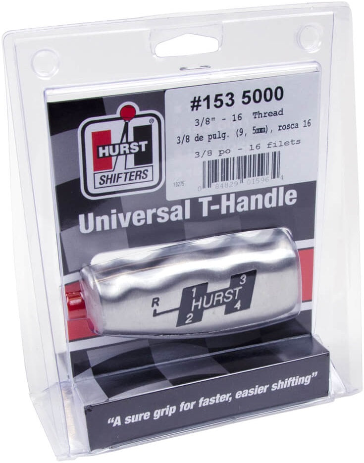 T-HANDLE,3/8-16,4 SPD PATTERN,BRUSHED