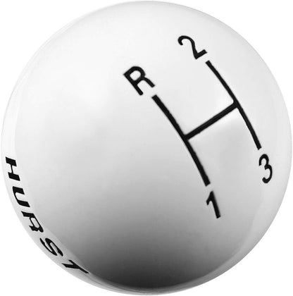 SHIFT KNOB,3/8-16,3 SPD PATTERN,WHITE