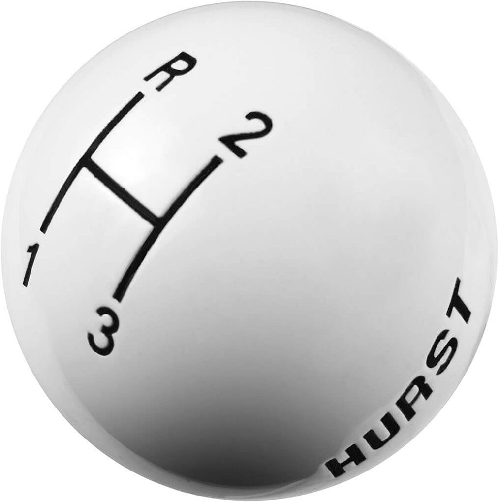 SHIFT KNOB,3/8-16,3 SPD PATTERN,WHITE