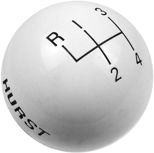 SHIFT KNOB,3/8-16,4 SPD PATTERN,WHITE