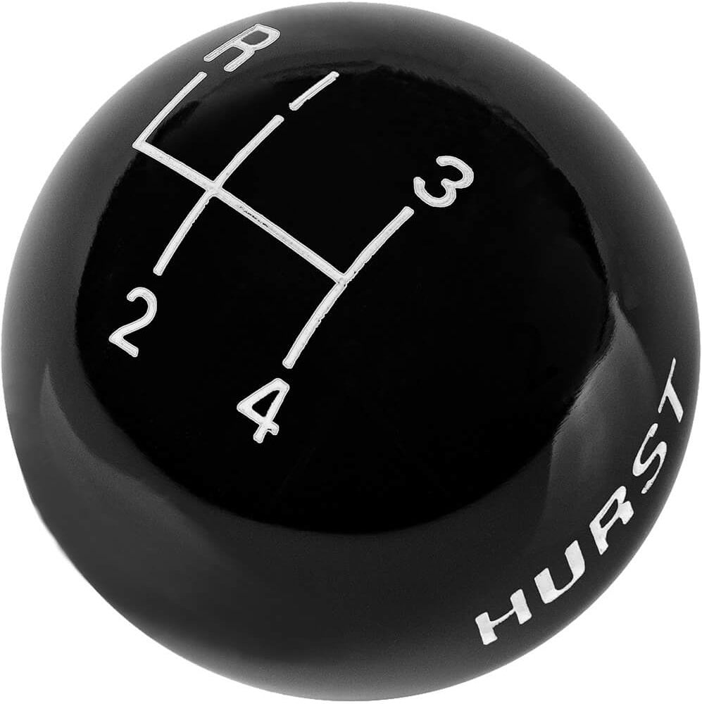 SHIFT KNOB,3/8-16,4 SPD PATTERN,BLACK