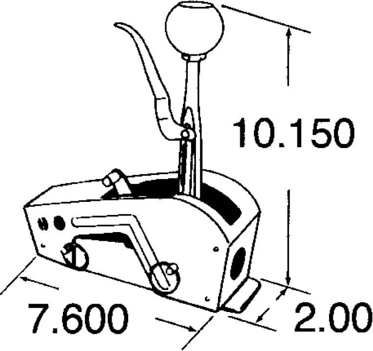 SHIFTER,QUARTER STICK,AUTO,FORD/MOPAR/AMC,RVB