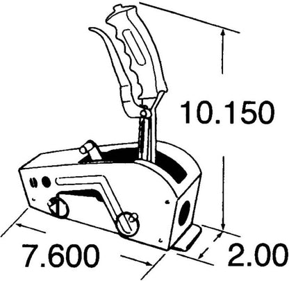 SHIFTER,QUARTER STICKAUTO,PISTOL GRIP,GM TH250/TH350/TH400,FVB