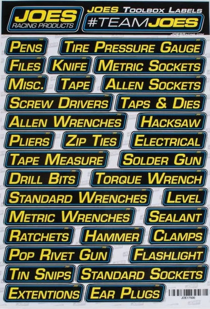 TOOLBOX LABELS