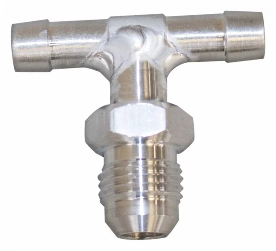 MICRO,CARBURETOR T-FITTING,-6AN MALE INLET