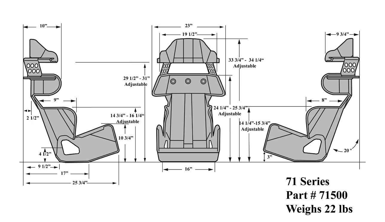 ENTRY FULL CONTAINMENT SEAT,ROAD RACE,16