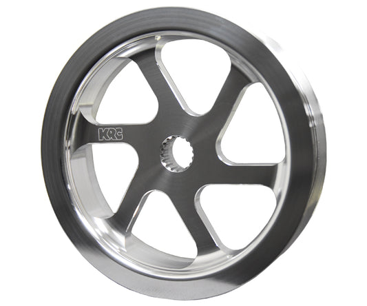 P.S. PULLEY,POLISHED,SERPENTINE,ALUM,4.2