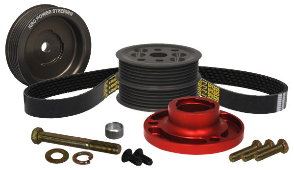SERPENTINE PULLEY KIT,1 TO 1,SBC,BLOCK MOUNT