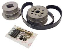 SERPENTINE PULLEY KIT,15%,SBC,HEAD MOUNT
