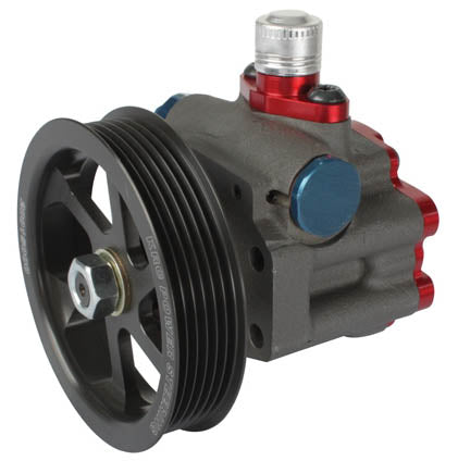 PS PUMP W/PULLEY,SERPENTINE,ALUMINUM