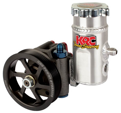 PS PUMP W/PULLEY & TANK,SERPENTINE,ALUM