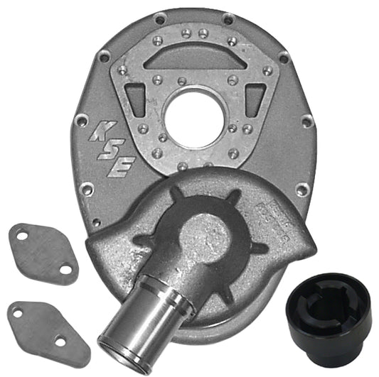 FRONT COVER ASY,STD,ALUM,STEEL CRK,1SH&1LG