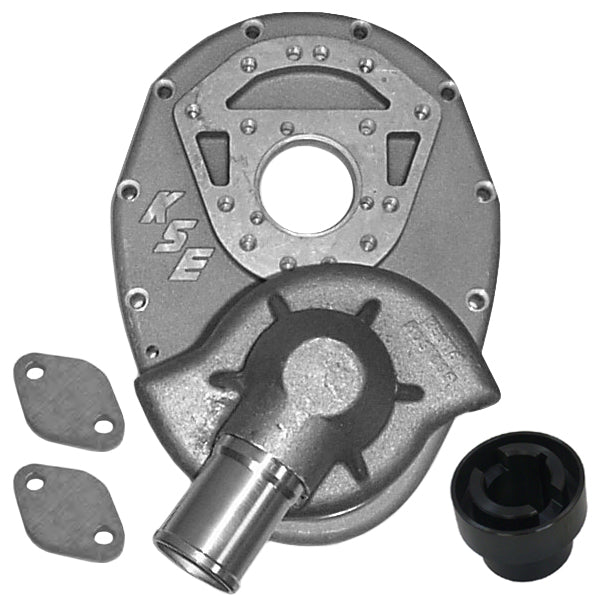 FRONT COVER ASY,HPD,ALUM,STEEL CRK,2 SHORT