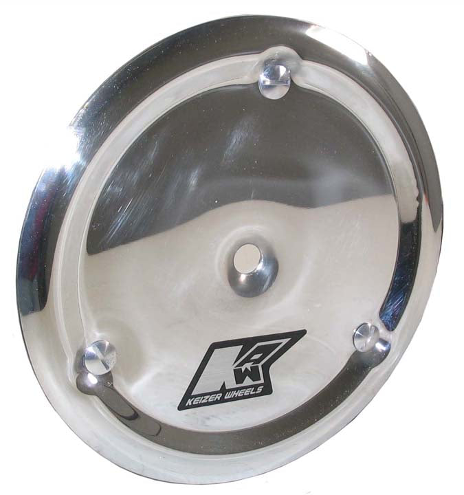 SPRINT CAR ALUMINUM MUD COVER,POLISHED,FORMED,15"