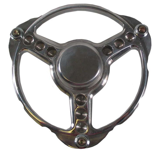 MICRO FRONT HUB,POLISH,3-SPOKE,3-PIN,W/BEARING