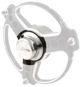 MIDGET ALUM FRONT HUB CAP,SPRINT CAR,POLISHED