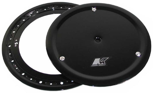 MIDGET ALUM BEADLOCK RING & COVER,BLACK,13"