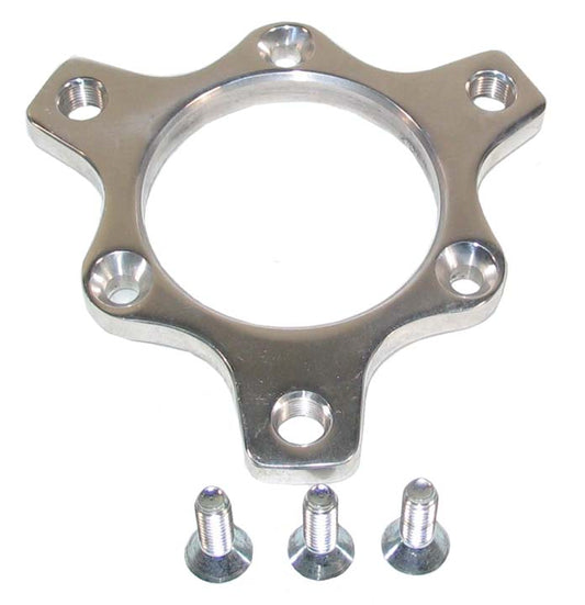 FRONT ROTOR ADAPTER,POLISH,SPRINT,W/BOLTS