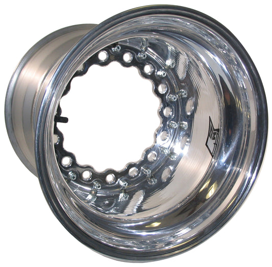 ALUMINUM WIDE 5 WHEEL,POLISH,15x14",5"