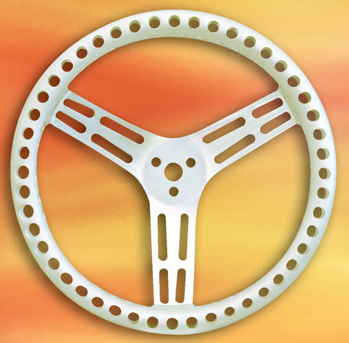 STEERING WHEEL,15",UNCOATED,DRILLED,DISH