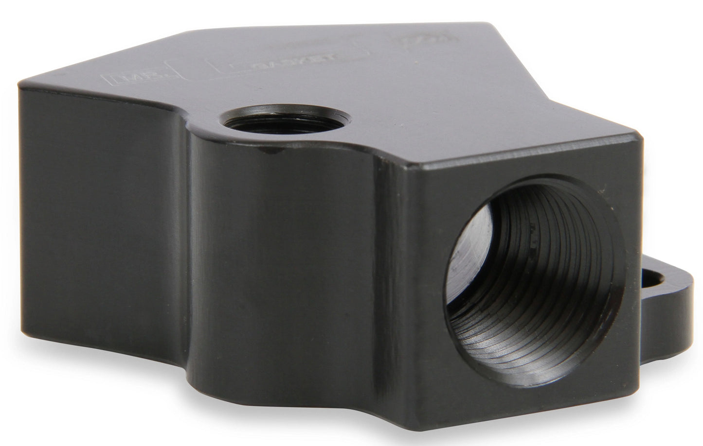 Y-BLOCK,ALUMINUM FUEL BLOCK,1/8" NPT,TAPPED HOLE