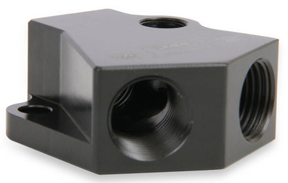 Y-BLOCK,ALUMINUM FUEL BLOCK,1/8" NPT,TAPPED HOLE