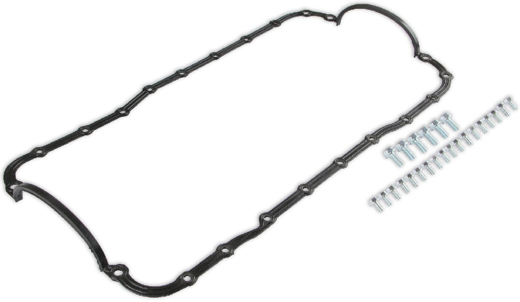 OIL PAN GASKET,SBF,62-95,1 PC,W/BOLT KIT