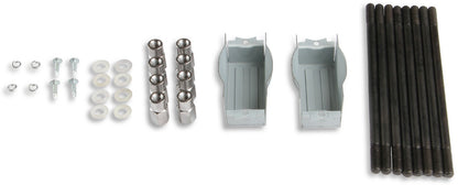 VALVE COVERS,SBC,87-97,CENTER BOLT,ALUM,FINNED,POLISHED