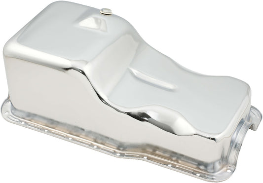 OIL PAN,SBF,260/289/302,65-87,CHROME