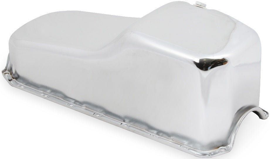OIL PAN,SBC,65-79,CHROME