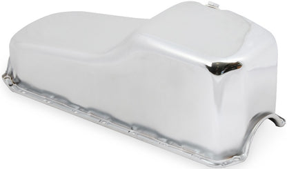 OIL PAN,SBC,65-79,CHROME