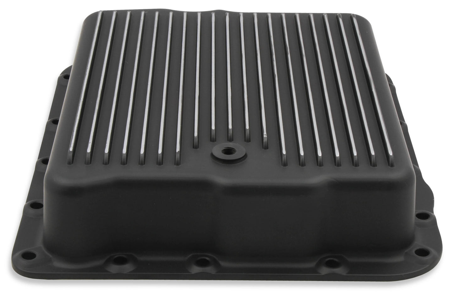 TRANS PAN GM 700R4 BLACK ALUMINUM