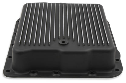 TRANS PAN GM 700R4 BLACK ALUMINUM