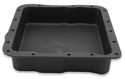 TRANS PAN GM 700R4 BLACK ALUMINUM