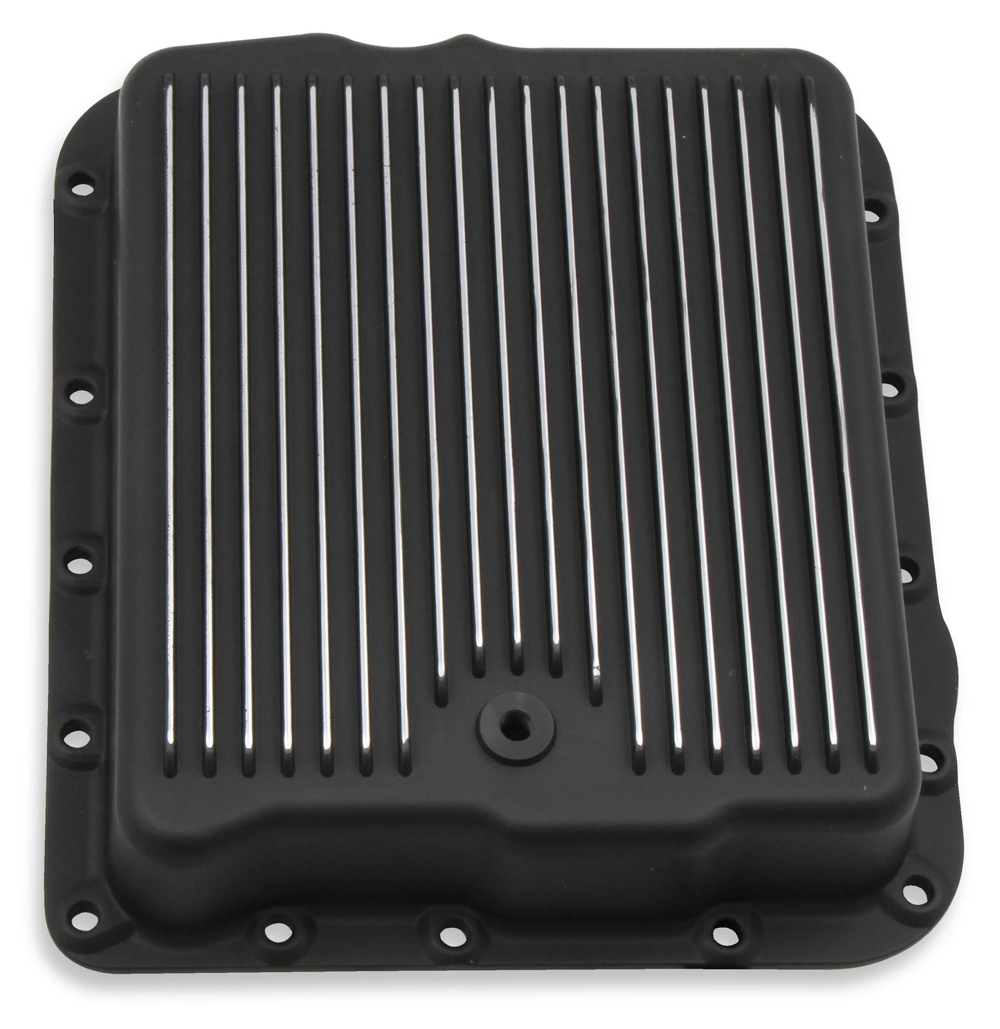 TRANS PAN GM 700R4 BLACK ALUMINUM