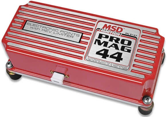 PRO-MAG ELECTRONIC POINTS BOX,W/REV,44 AMP,RED