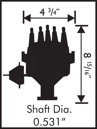 DISTRIBUTOR,FORD 351C>460,READY-TO-RUN,STEEL GEAR