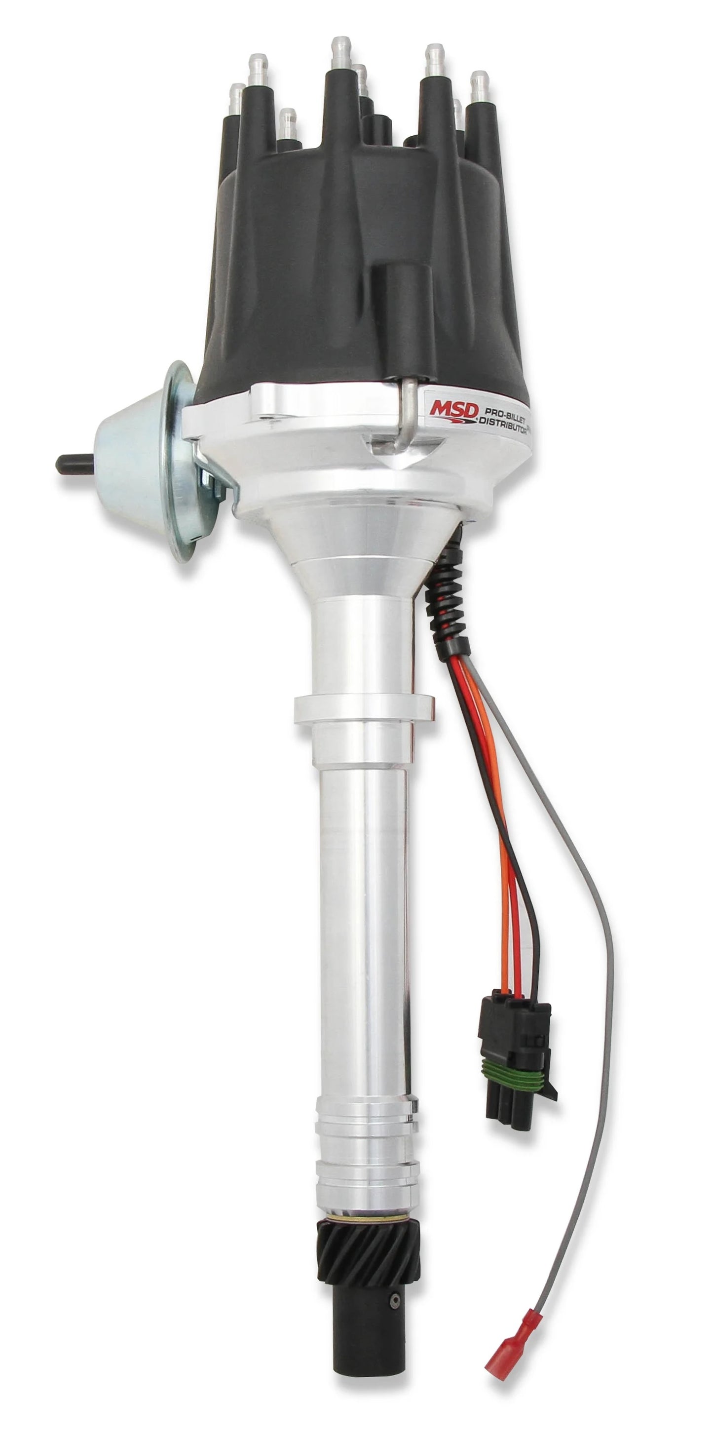 DISTRIBUTOR,CHEVY V8 W/MODULE BLK CAP