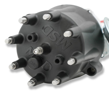 DISTRIBUTOR,CHEVY V8 W/MODULE BLK CAP