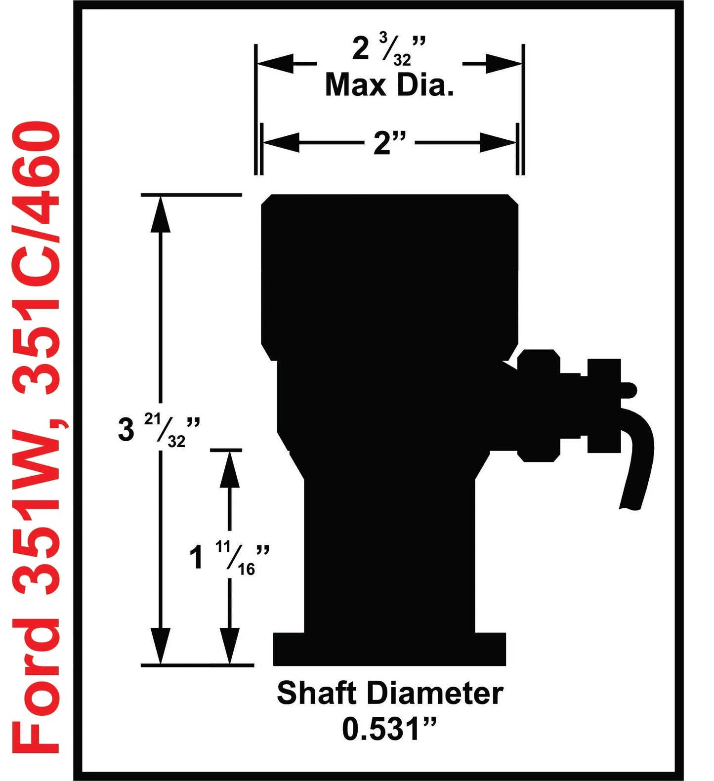 CAM SYNC PLUG,FORD 351W
