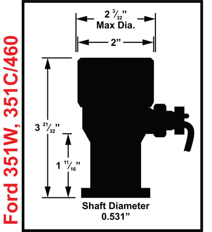 CAM SYNC PLUG,FORD 351W