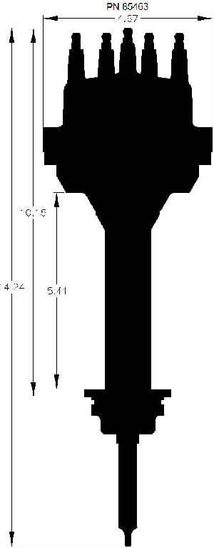 DISTRIBUTOR,PRO BILLET,MOPAR 426/440,SMALL,BLACK