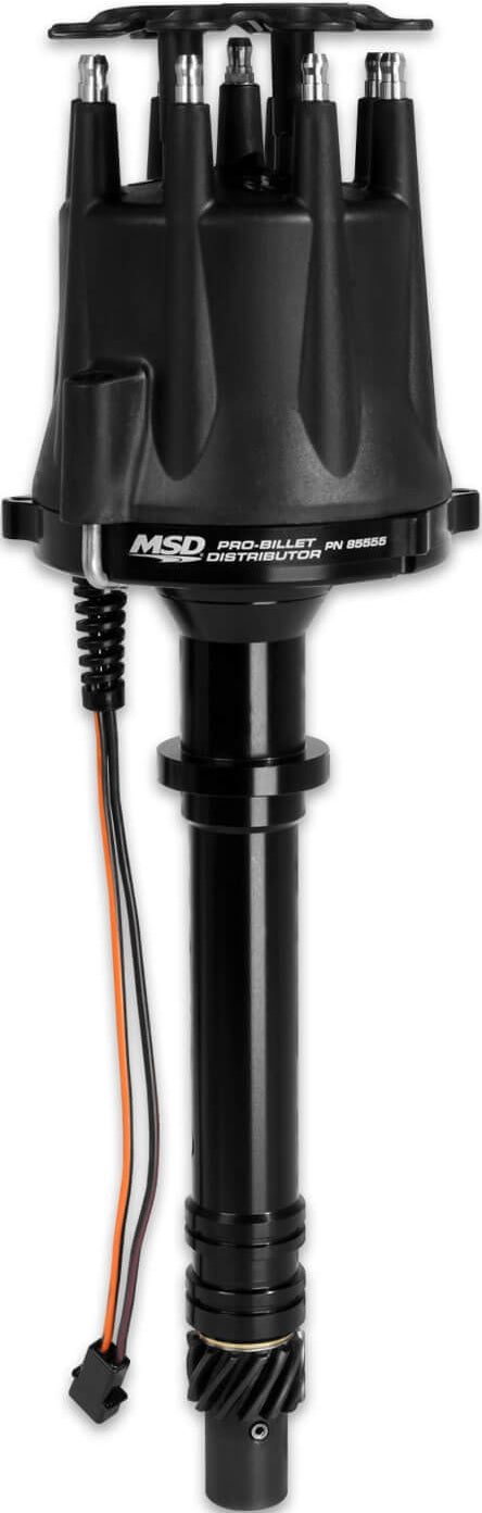 DISTRIBUTOR,PRO BILLET,CHEVY V-8,BLACK