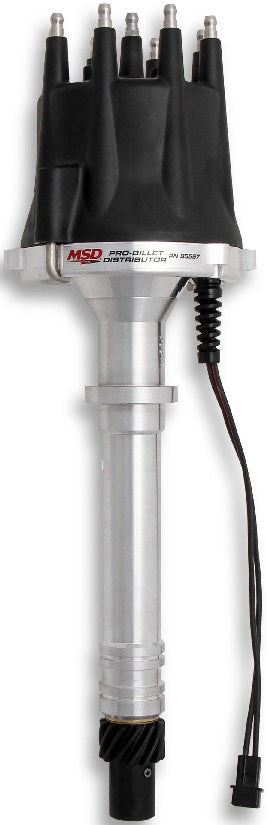 DISTRIBUTOR,PRO BILLET,CHEVY V-8,BLACK CAP