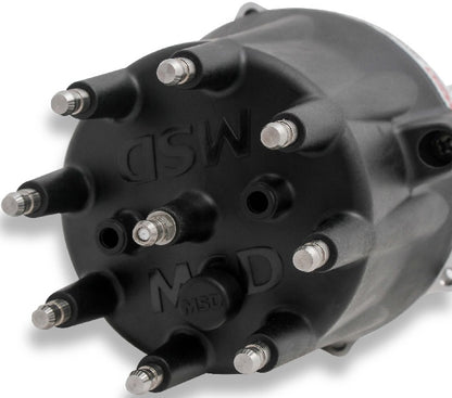 DISTRIBUTOR,PRO BILLET,CHEVY V-8,BLACK CAP