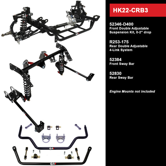 QA1 HANDLING KIT, LEVEL 2, MOPAR B-BODY, 68-70 MOPAR B-BODY, 0-2" DROP